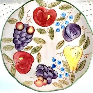 Hand Painted Emeral Plate